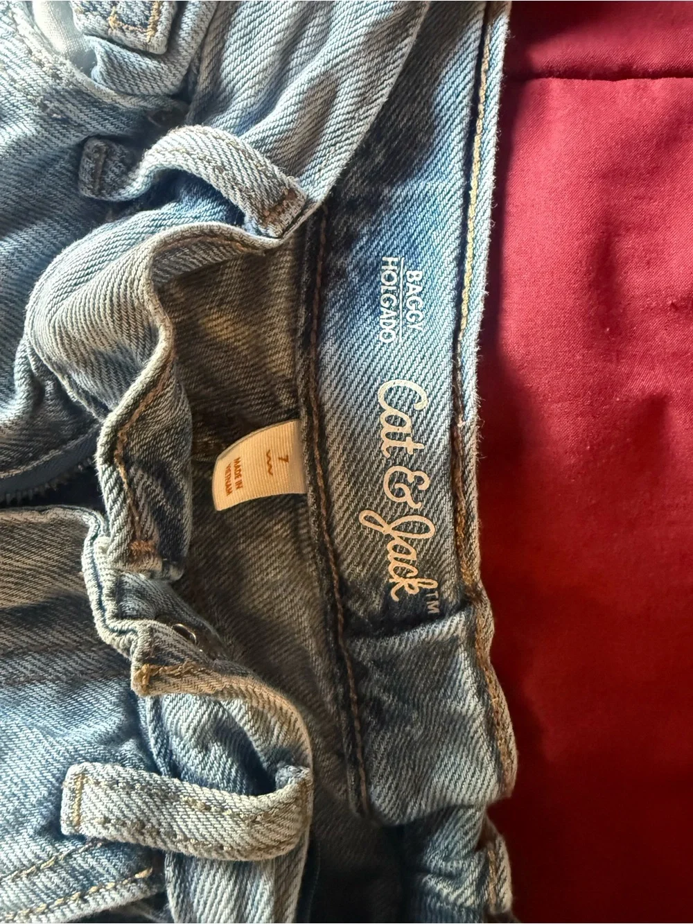 Cat & Jack Light Blue Wide-Leg Kids Jeans